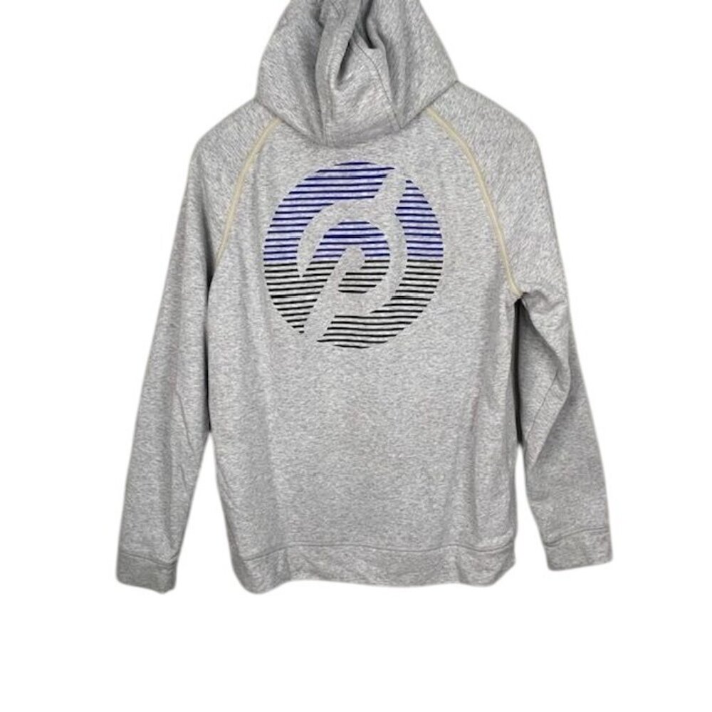 Fleece jacket hoodie Rhone Peloton Gray XL/XXL Full Zip cycling workout running